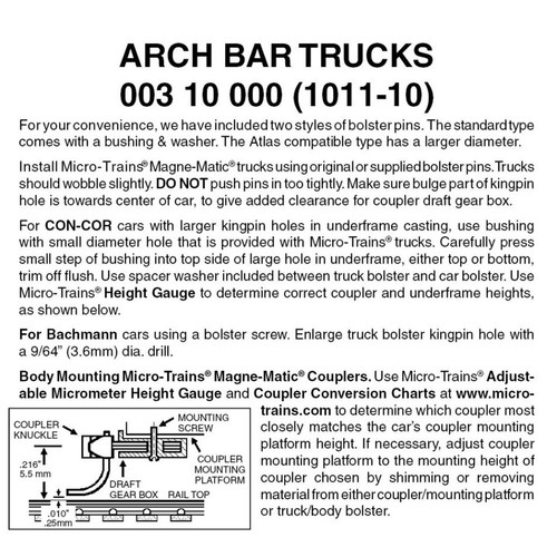Micro trains scale arch - trains, ~