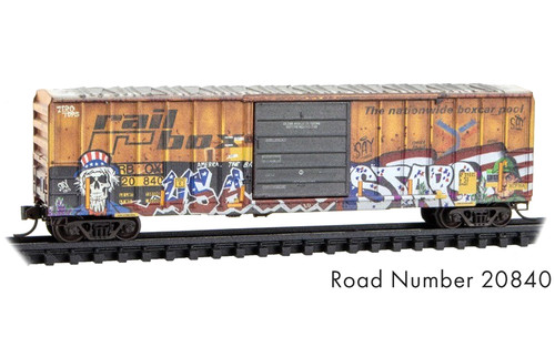 Railbox rib side boxcar - 50',